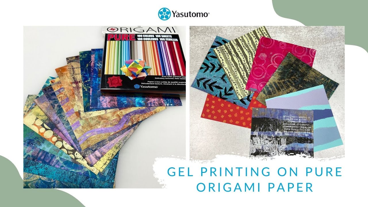 Gel Printing on PURE Origami Paper