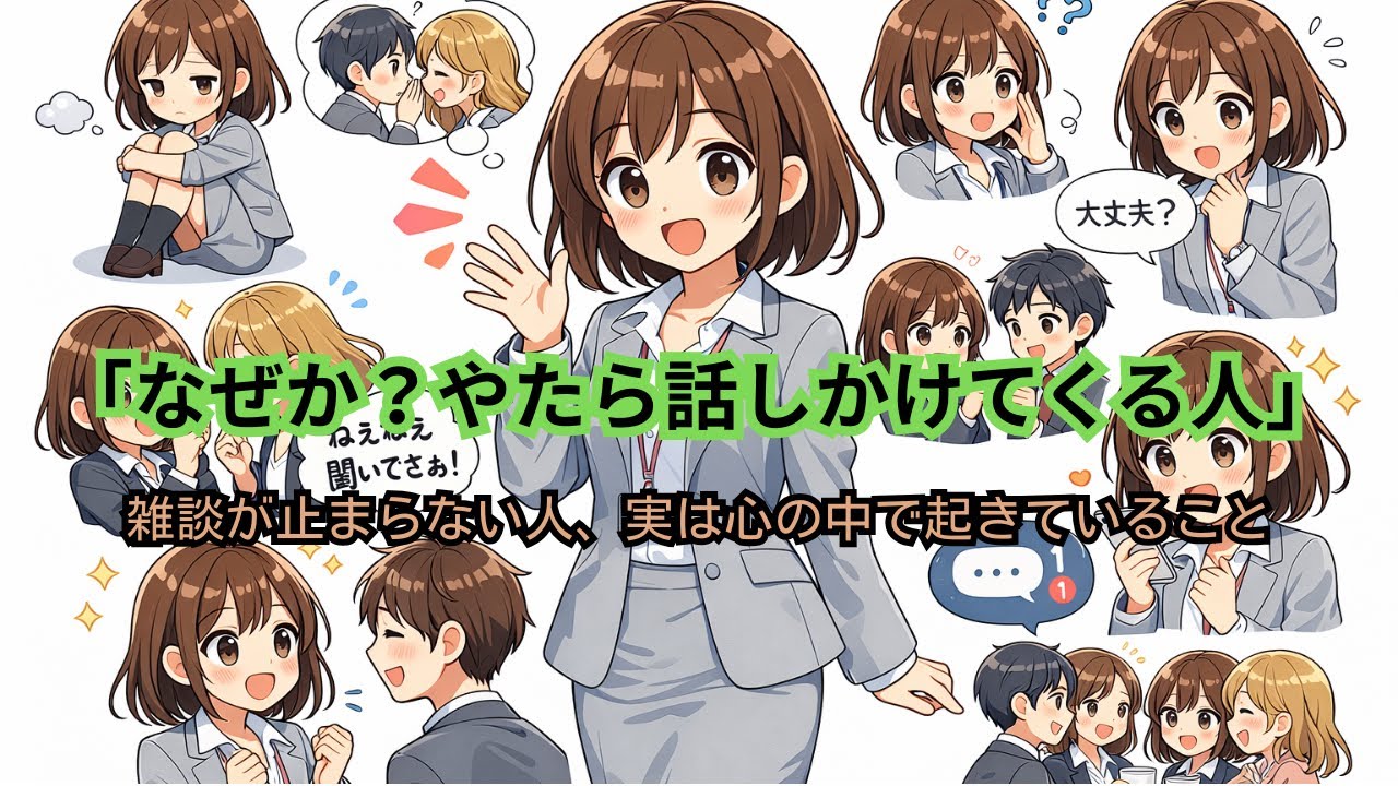 「やたら話しかけてくる人」実は◯◯です