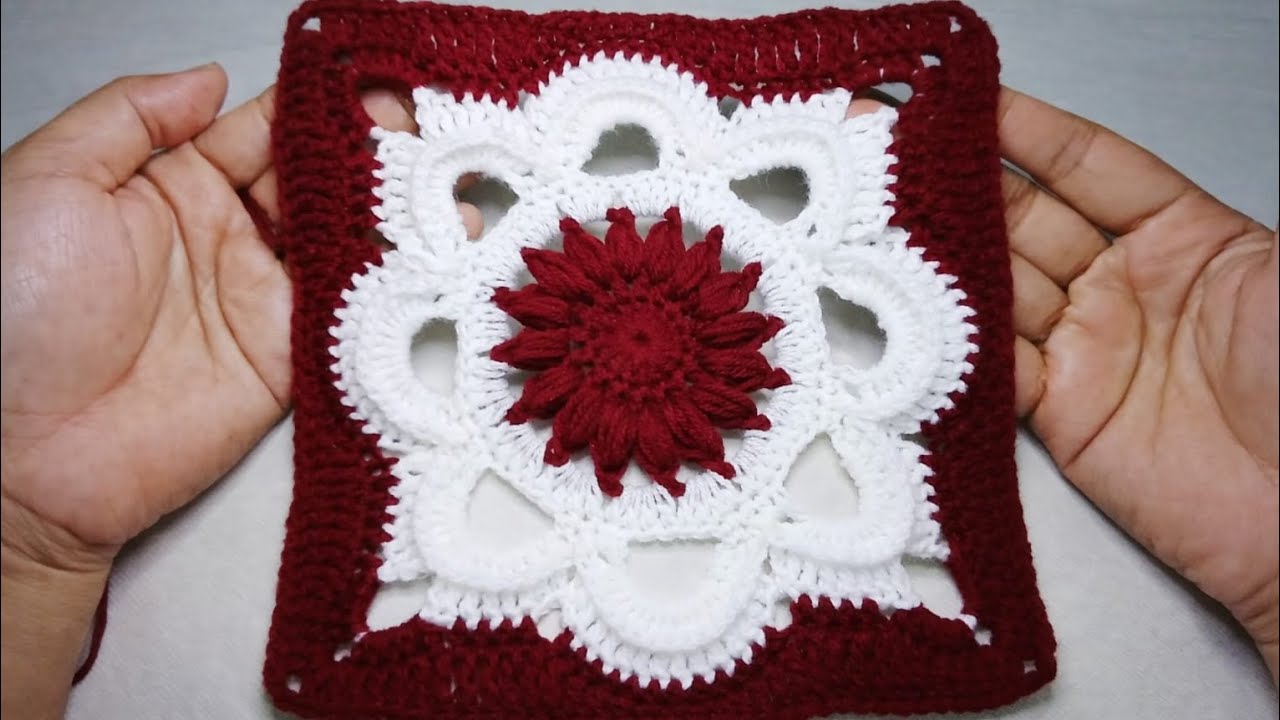 How to Crochet This Gorgeous 3D Flower Motif (Step-by-Step)