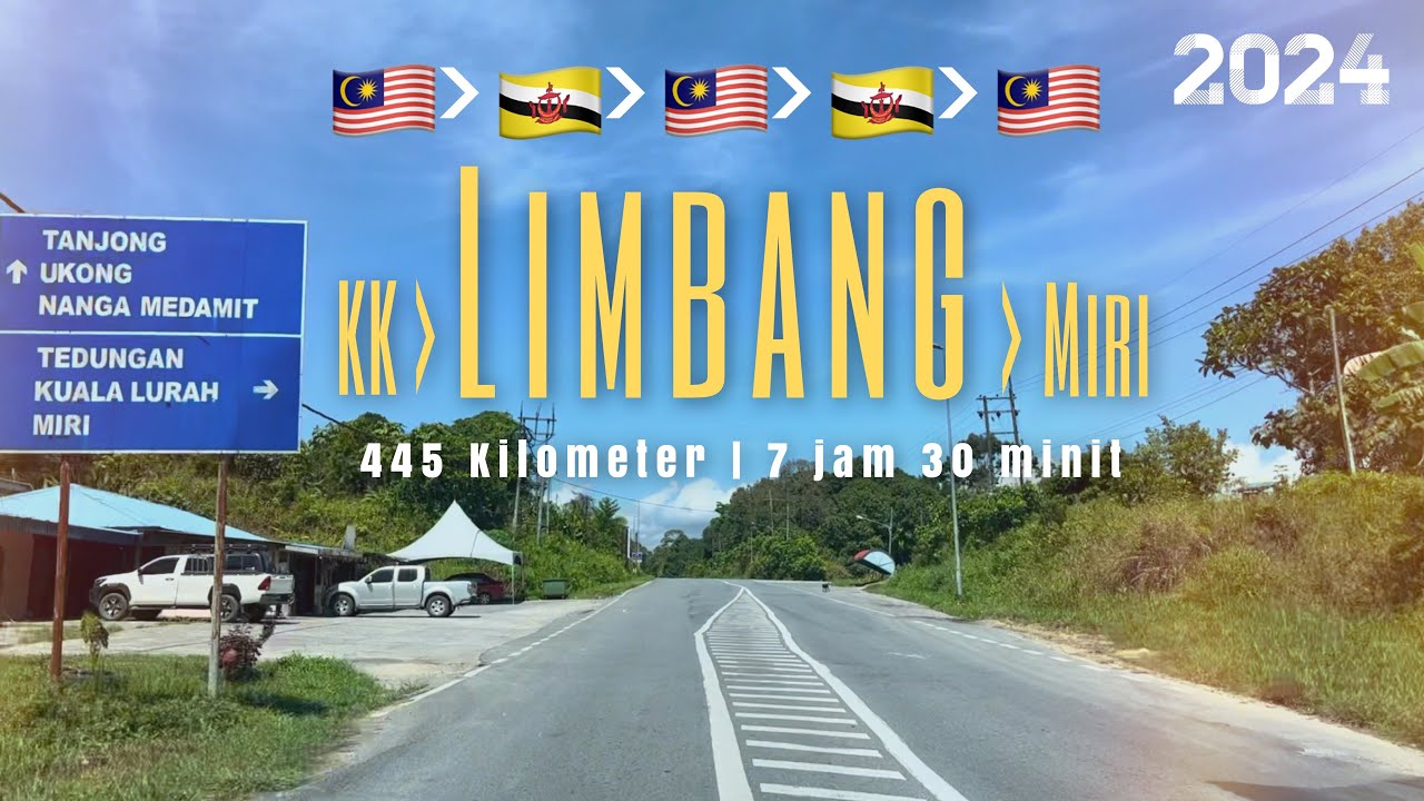 #jalan_b24 | Perjalanan ke Miri dari Kota Kinabalu melalui Limbang | Pekan Malaysia antara Brunei