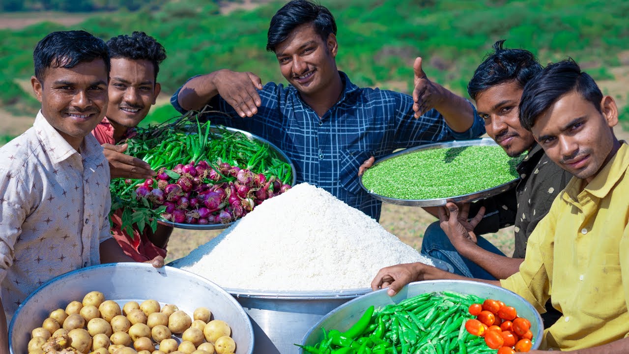 100 KG - KHICHDI | Kathiyawadi Khichdi Recipe | Village Rasoi