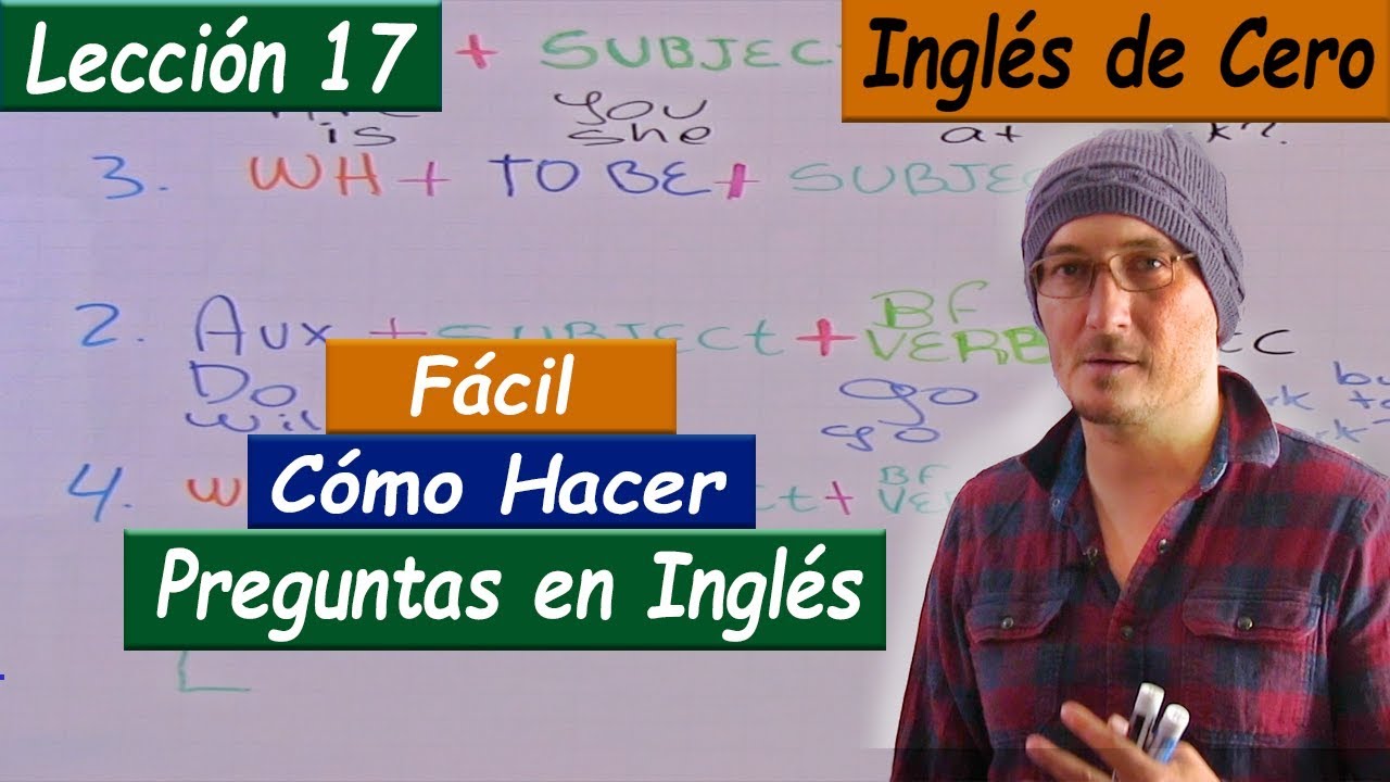 LECCIÓN 17 Cómo hacer cualquier pregunta en inglés