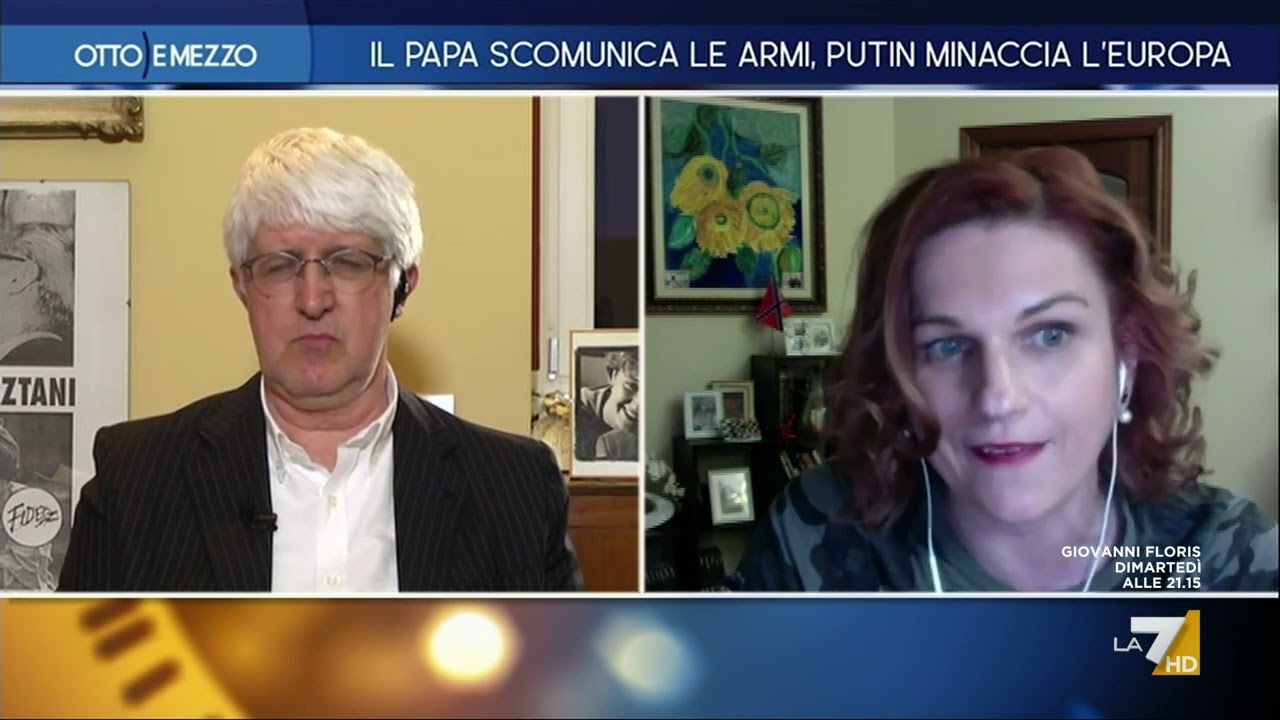 Ucraina, scontro Severgnini Vitayzeva: "Putin ha fatto un orrore madornale. Lei non è libera, ...