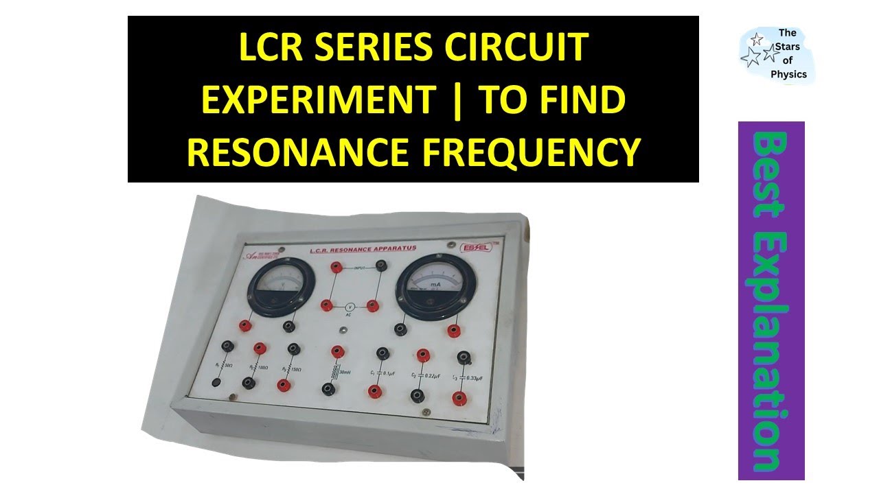 LCR SERIES CIRCUIT EXPERIMENT | TO FIND RESONANCE FREQUENCY