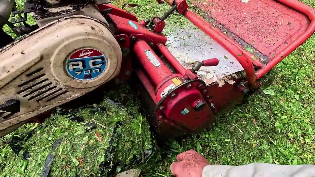 奄美　 チェンソー不調伐採できずとハンマーナイフモア　エンジン載せ替え後初めての草刈り