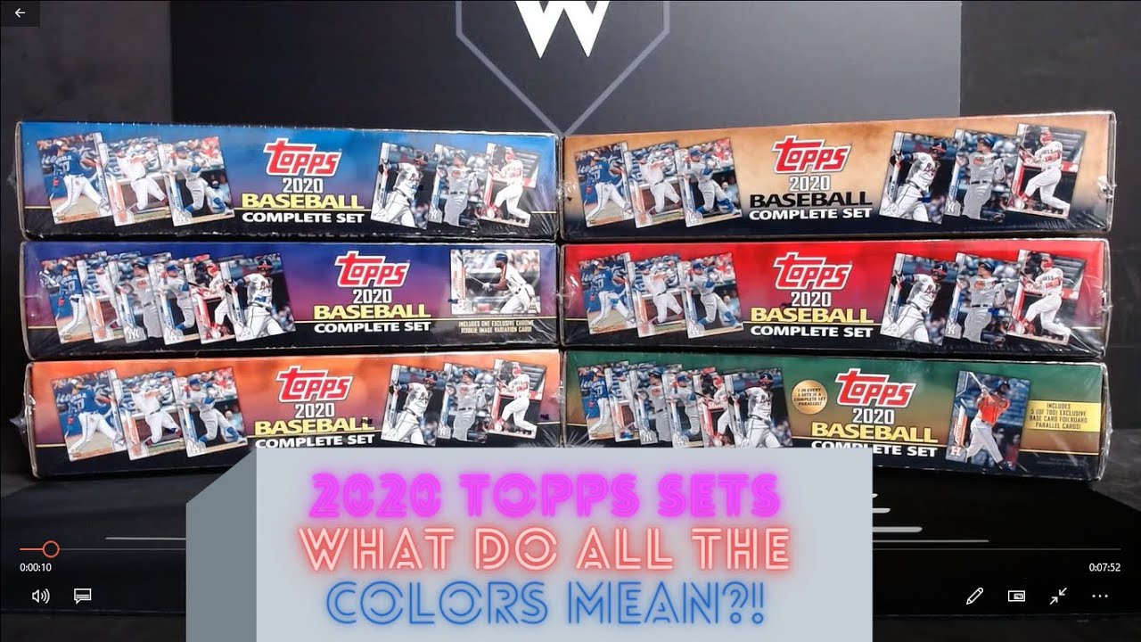 2020 Topps Complete Factory Sets - What's with all the colors?!