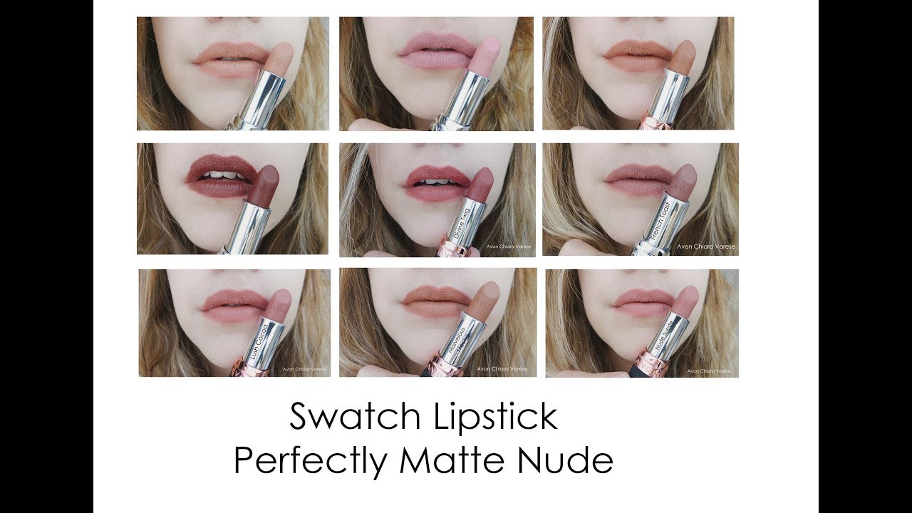 New Swatch Avon Lipsticks Perfectly Matt Nude
