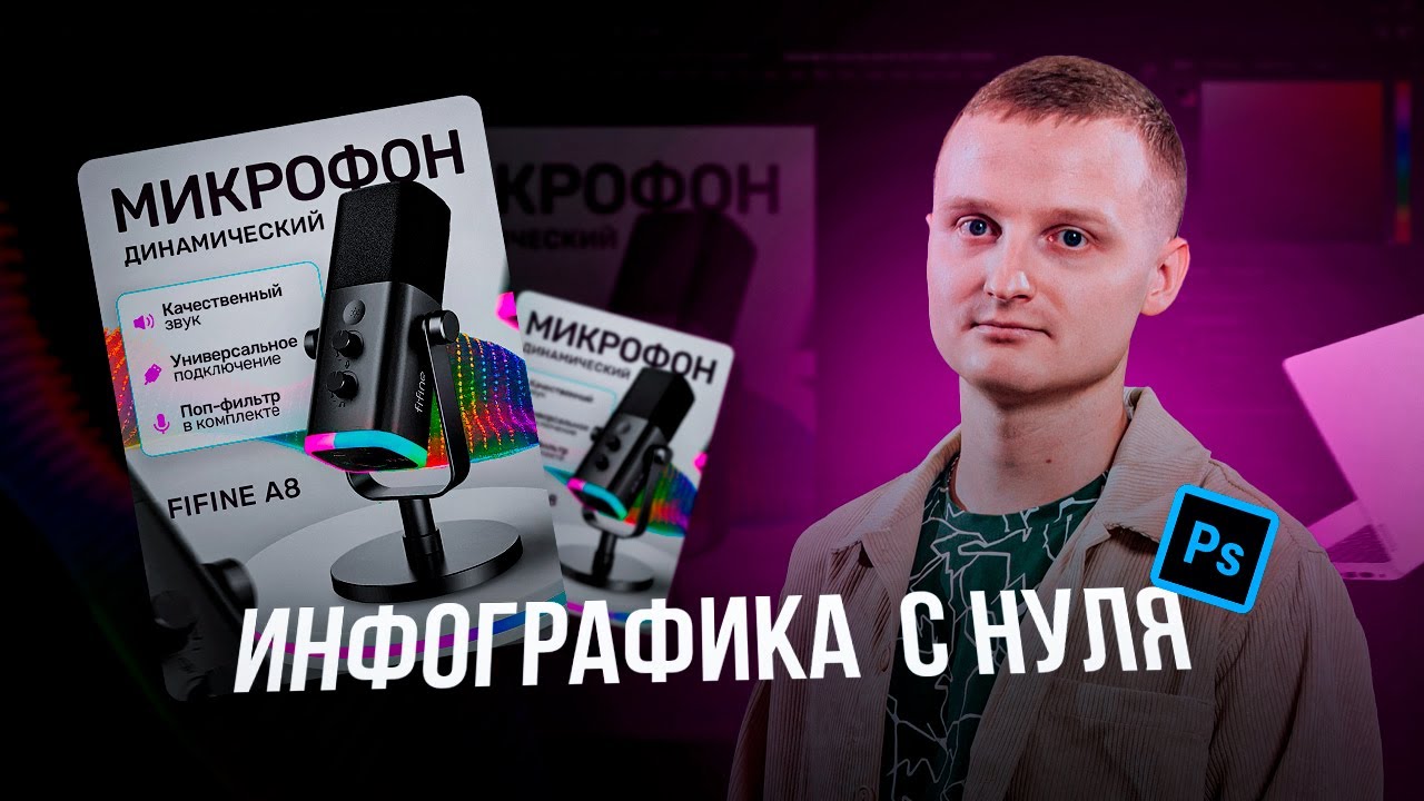 Видео урок Дизайн карточки товара с нуля