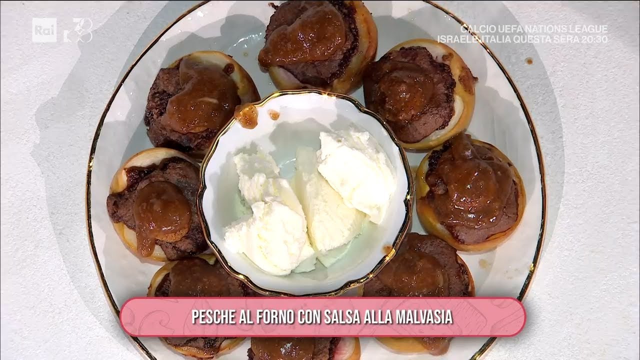 Pesche al forno con salsa alla malvasia - È sempre mezzogiorno 09/09/2024