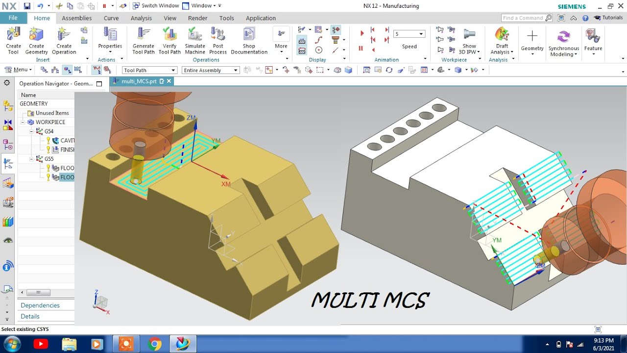 #NX CAM #MULTI MCS