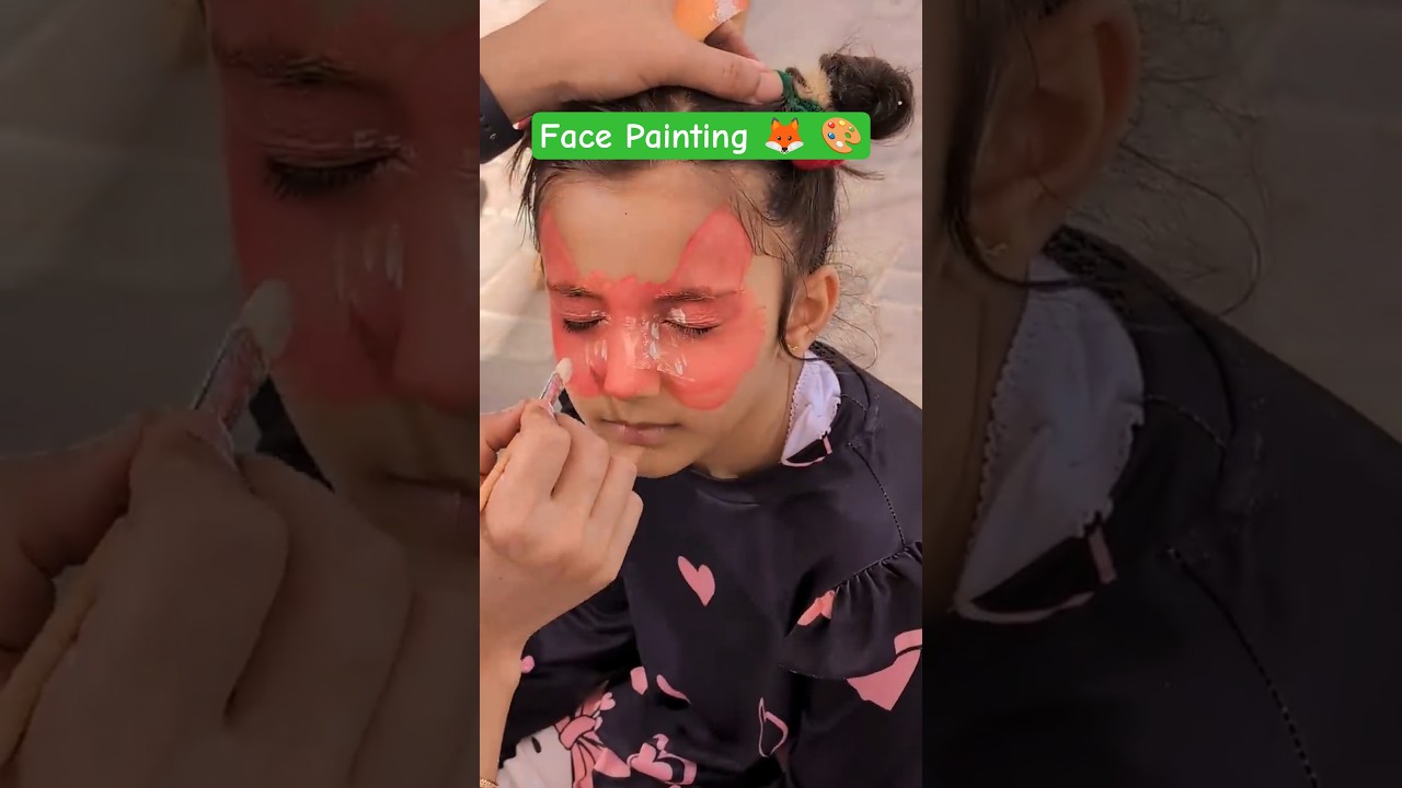 Baby Fox Face Painting – Part 1! 🦊🎨 Holiday