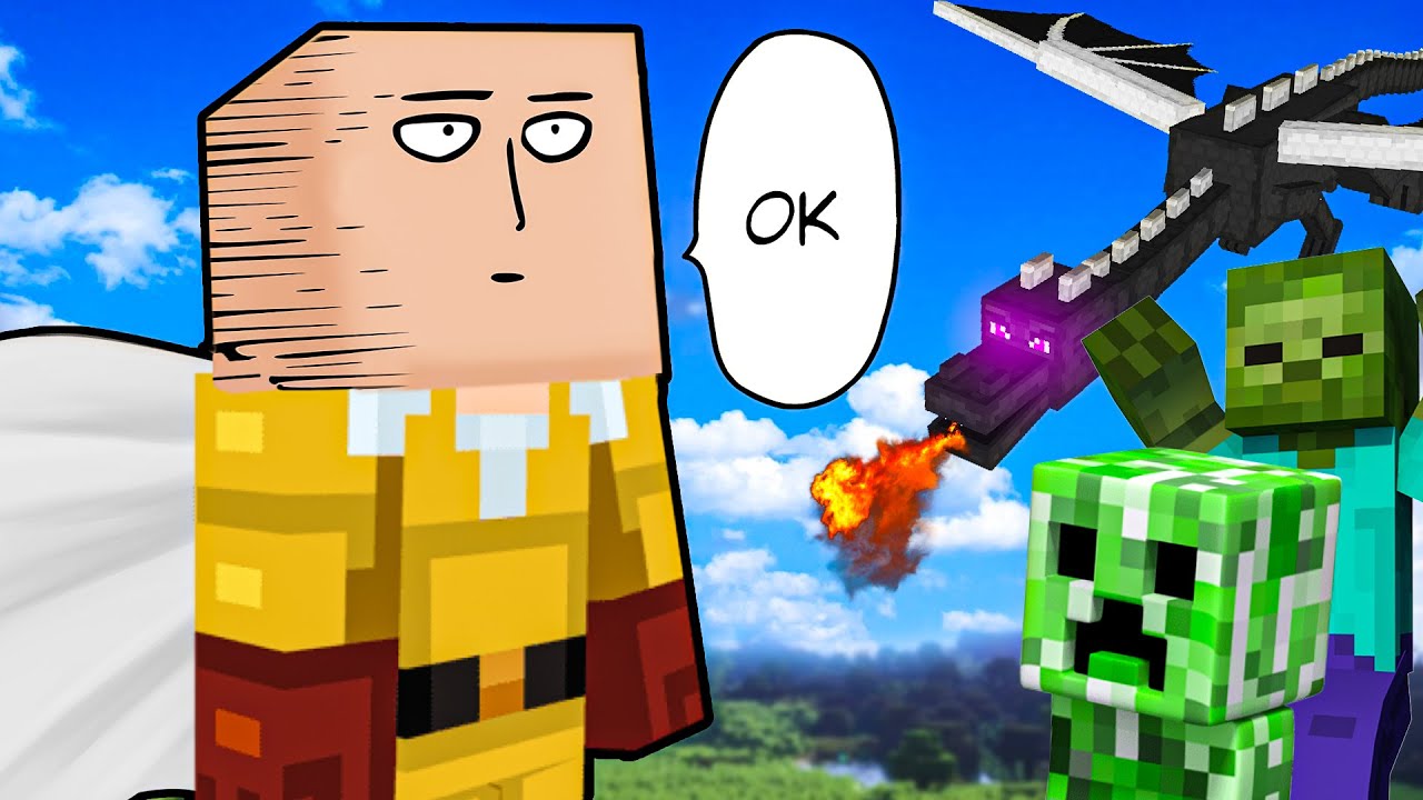 Surviving Minecraft as One Punch Man! (Impossible)