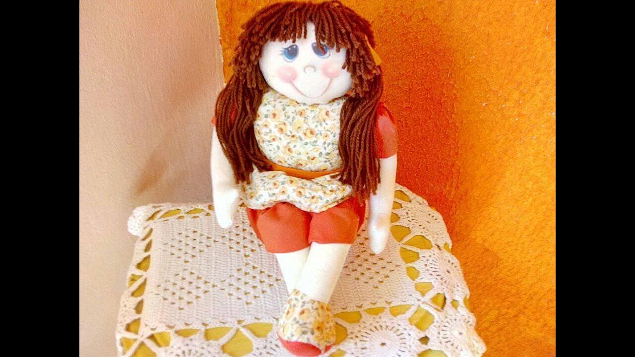 Como fazer boneca no pote - Guarda utensílios