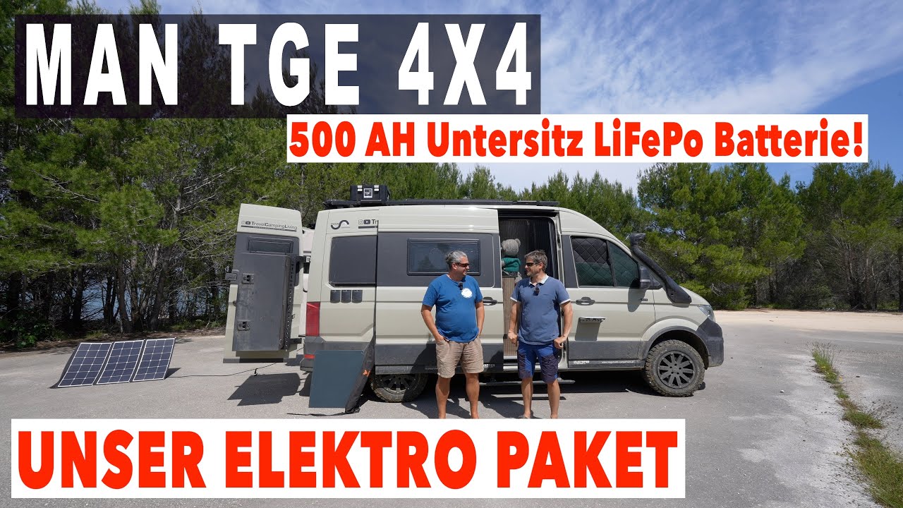 Unser Strom Setup | 500 AH Forster LiFePo Batterie | Wohnen im Van |Wechselrichter | Tino Eggert