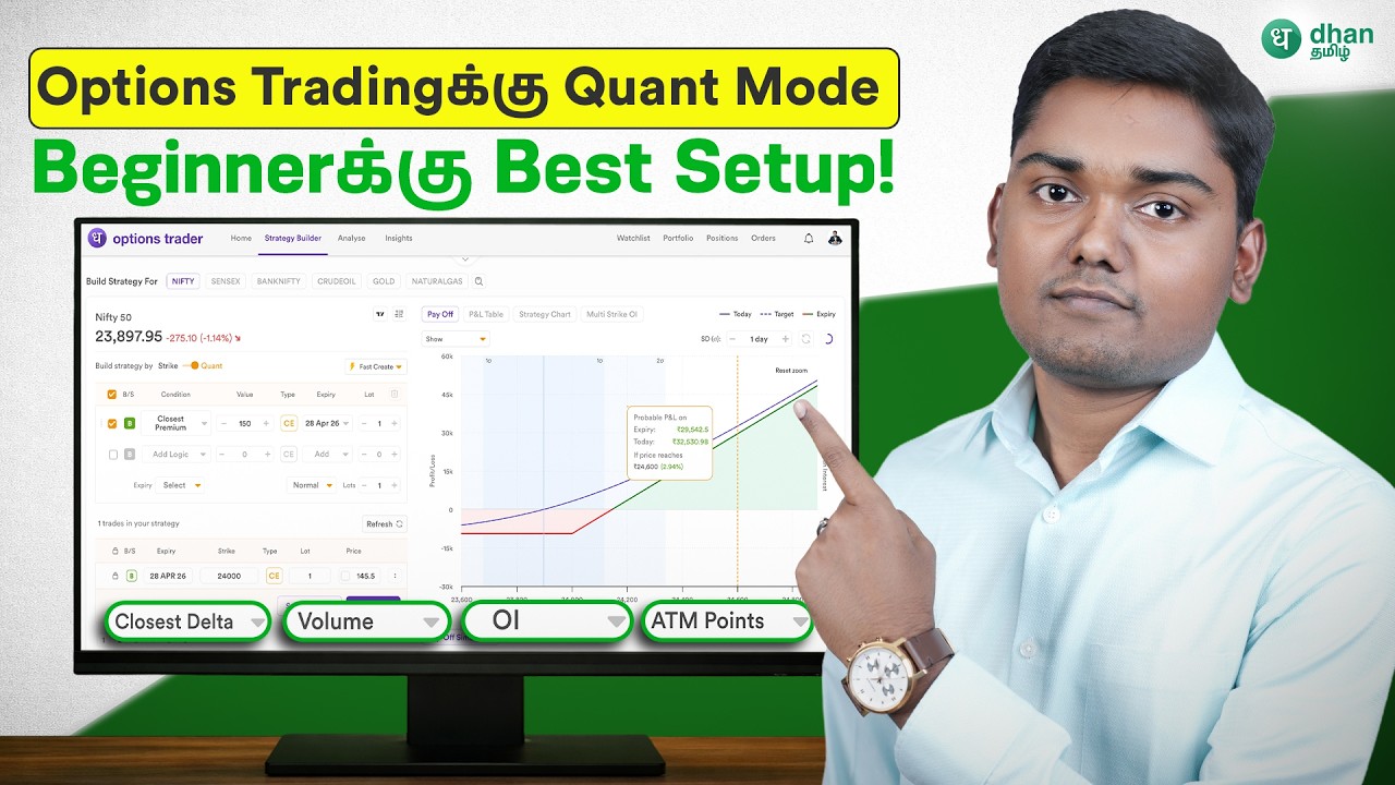 Options tradingக்கு Quant Mode use பண்ணி எப்படி Strike Select பண்ண வேண்டும்? Beginners Guide