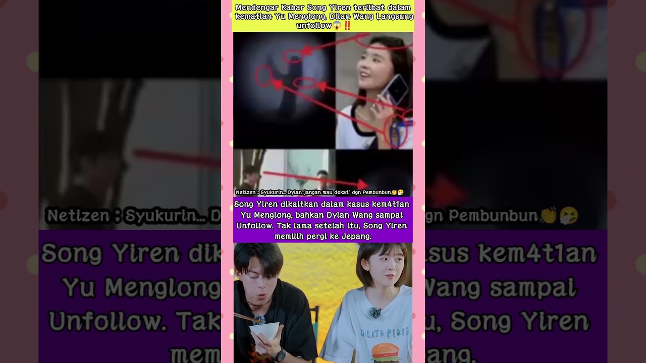 Dylan Wang Unfollowed Song Yiren. #yumenglong #songyiren #dylanwang #shorts #viral #fyp #trending