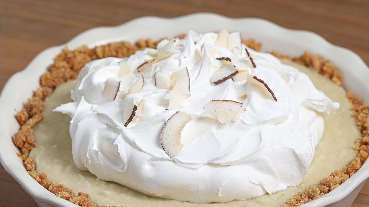 The Best Coconut Cream Pie (dairy free & gluten free option)