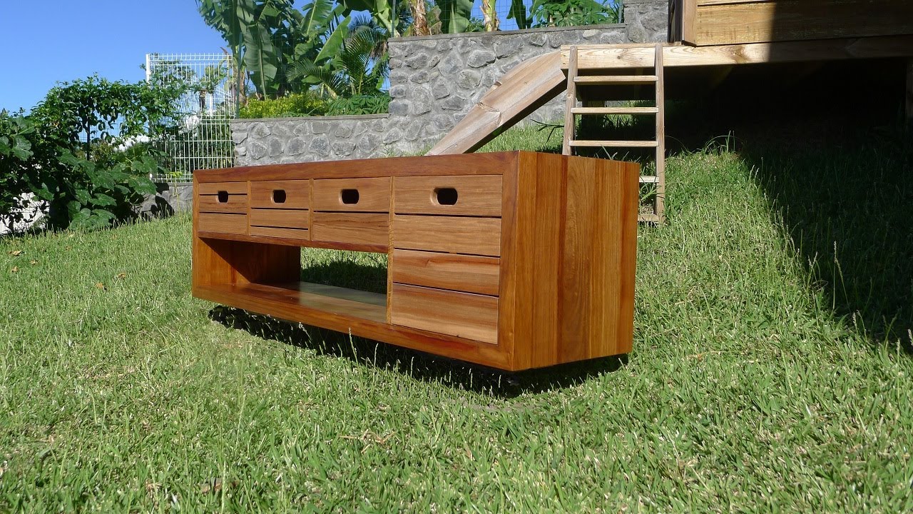 Travail du bois - construction d'un meuble design de Salle de Bain /  furniture design for bathrooms