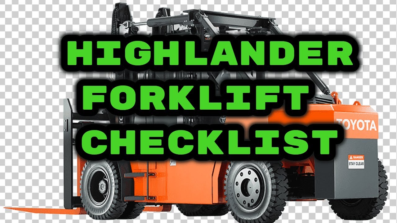 Forklift highlander safety checklist | How to fill highlander safety checklist | #safetyforall01 |