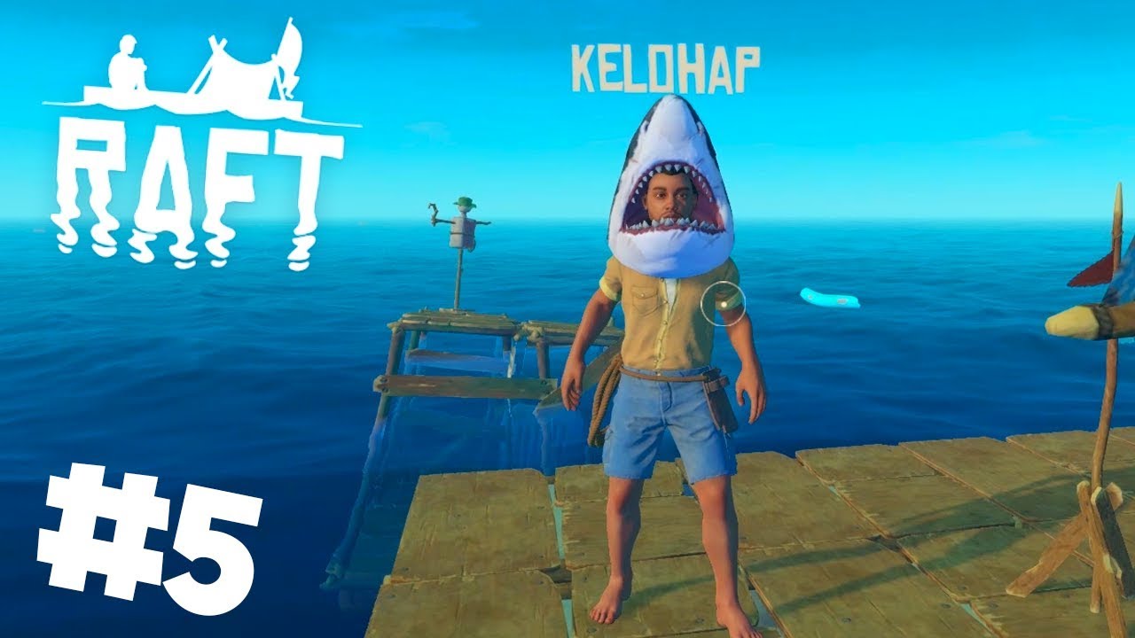 Žraločí hlava 🦈 a obří GRILL! [GEJMR] RAFT #5