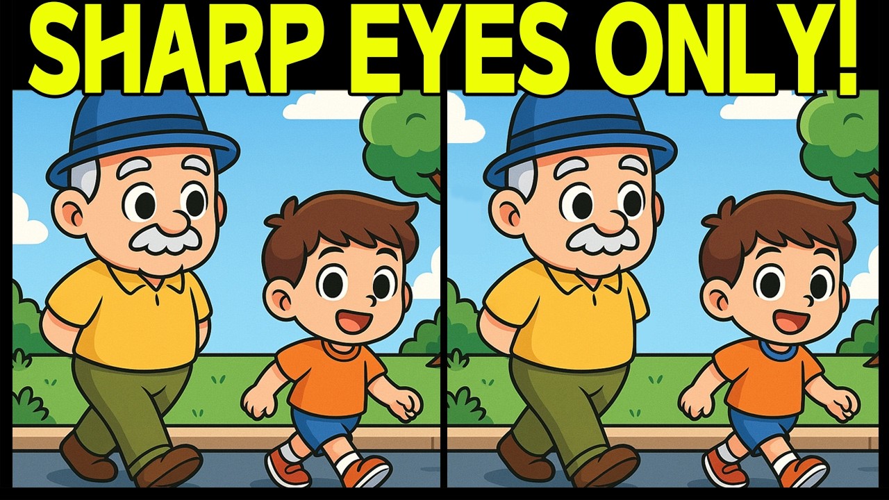 Can You Spot 5 Differences in 90 Seconds? | Brain Test Puzzle