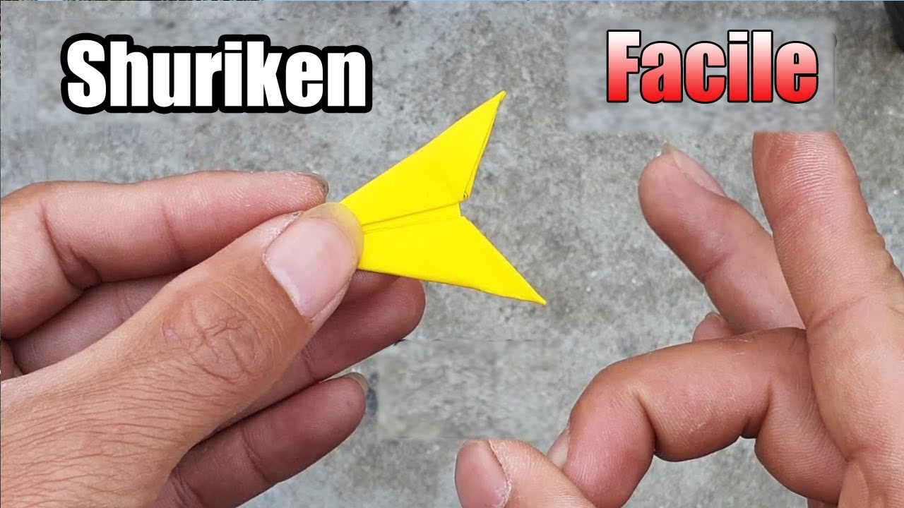 Comment faire un Shuriken en papier facile