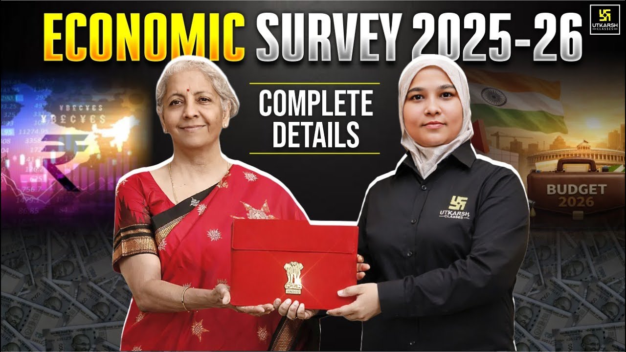 UGC NET JUNE 2026 | Economic Survey 2025-26 Complete Details | Bushra Ma'am