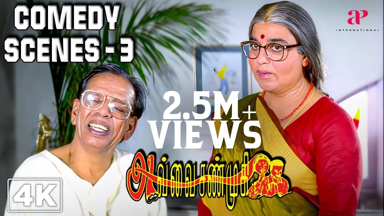 Avvai Shanmugi Comedy Scenes Part-3 | Kamal Haasan | Meena | Gemini Ganesan | Crazy Mohan Comedy