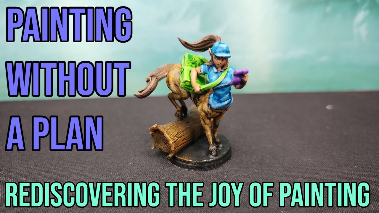Painting Without A Plan - 3D Printed Courier Centaur