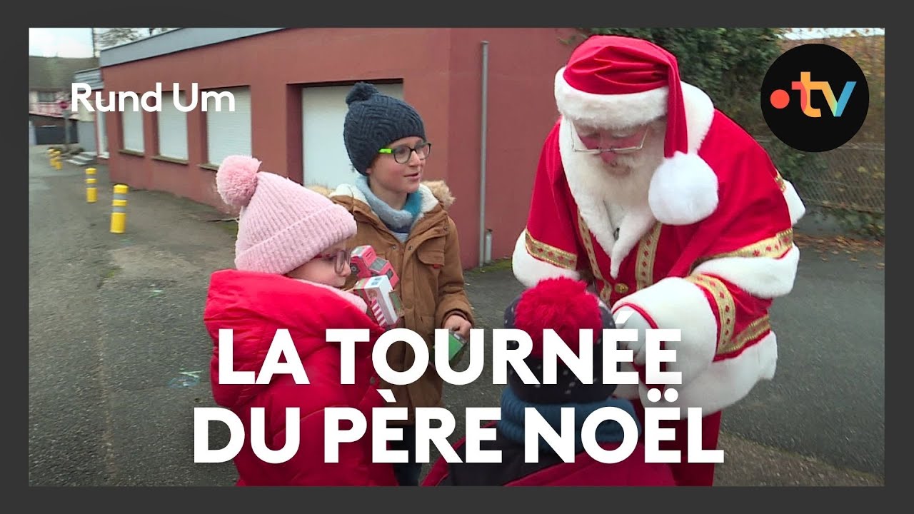 Le p&egrave;re No&euml;l fait sa tourn&eacute;e &agrave; Mommenheim pour la plus grande joie des habitants