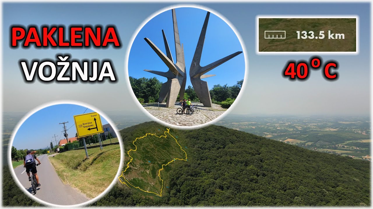 Paklena vožnja do Kosmaja i nazad bajsevima na 40 stepeni