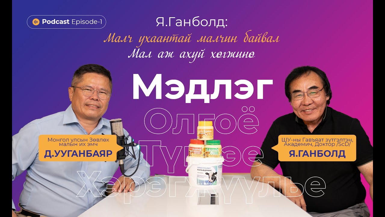 Мэдлэг олгоё, түгээе, хэрэгжүүлье  Podcast-EP1_Я.Ганболд /Шинжлэх ухааны гавъяат зүтгэлтэн, Академич