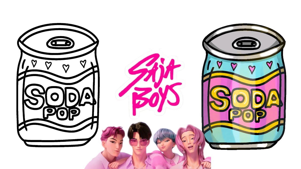 How to draw Saja boys - Soda Pop Can - Kpop demon hunters 
