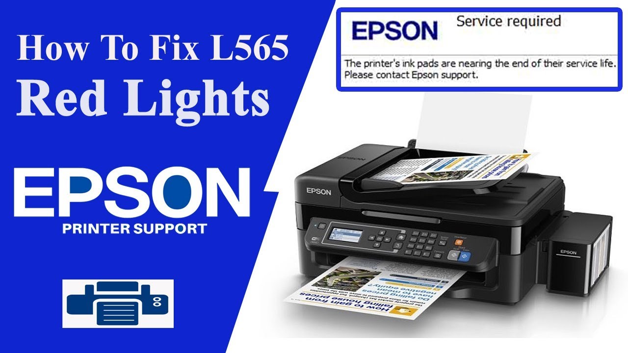 Epson L565 Resetter || A Printer's ink pad is at the end of its service life | Service error