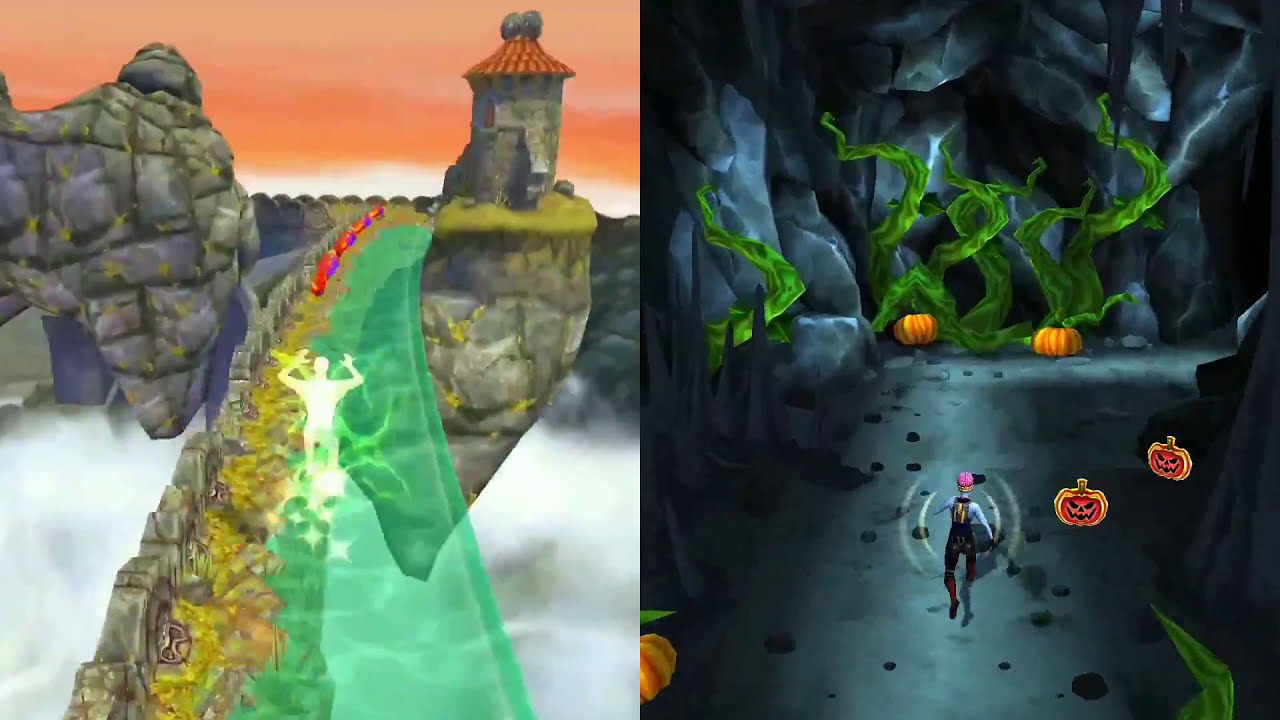 Temple Run 2 Sky Summit Vs Spooky Ridge Temple Run 2 YaHruDv