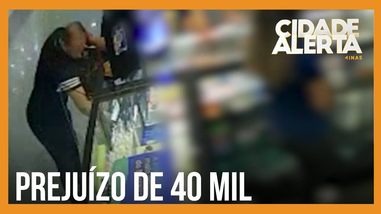 Homem é flagrado furtando loja de celulares em shopping de Belo Horizonte