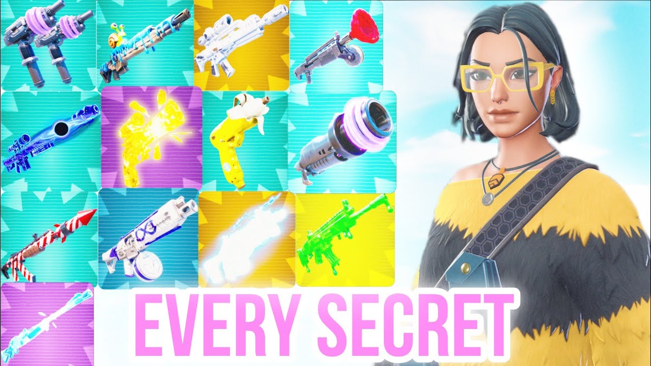 how to get every secret in 1v1 with every gun