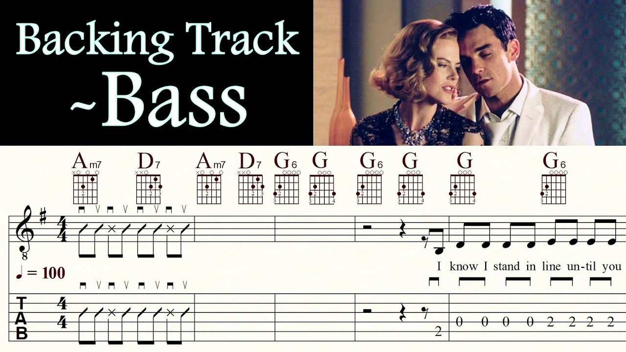 SOMETHING STUPID | WILLIAMS & KIDMAN | - Bass | Backing Track | TAB & Sheet Music