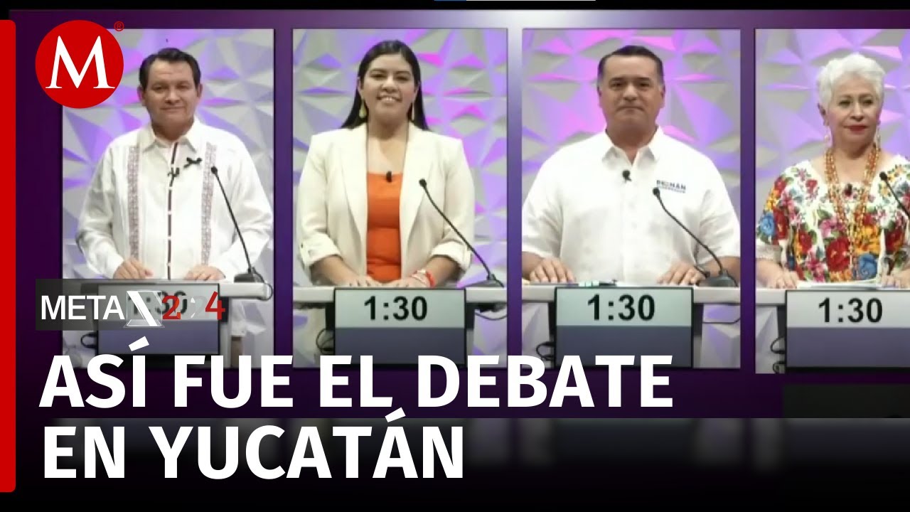 Se llevó a cabo el primer debate por la gubernatura de Yucatán
