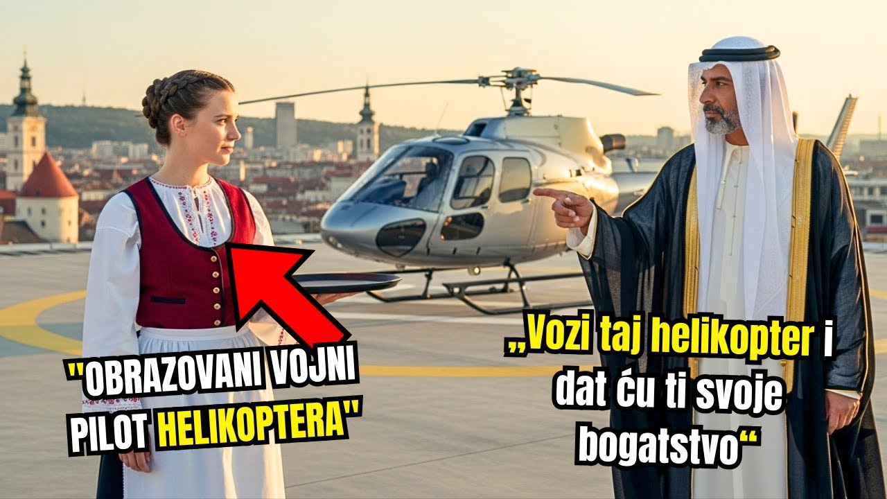„Vozi taj helikopter i dat ću ti svoje bogatstvo“, rugao se šeik — dok ga njezina tajna nije utišala