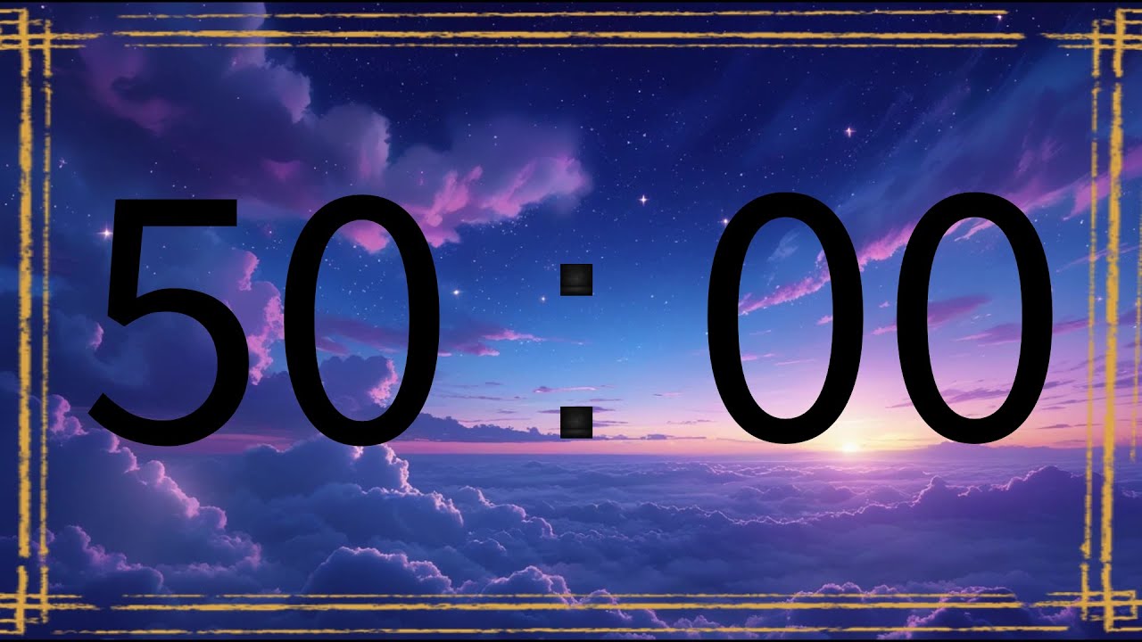 50 minutes countdown timer
