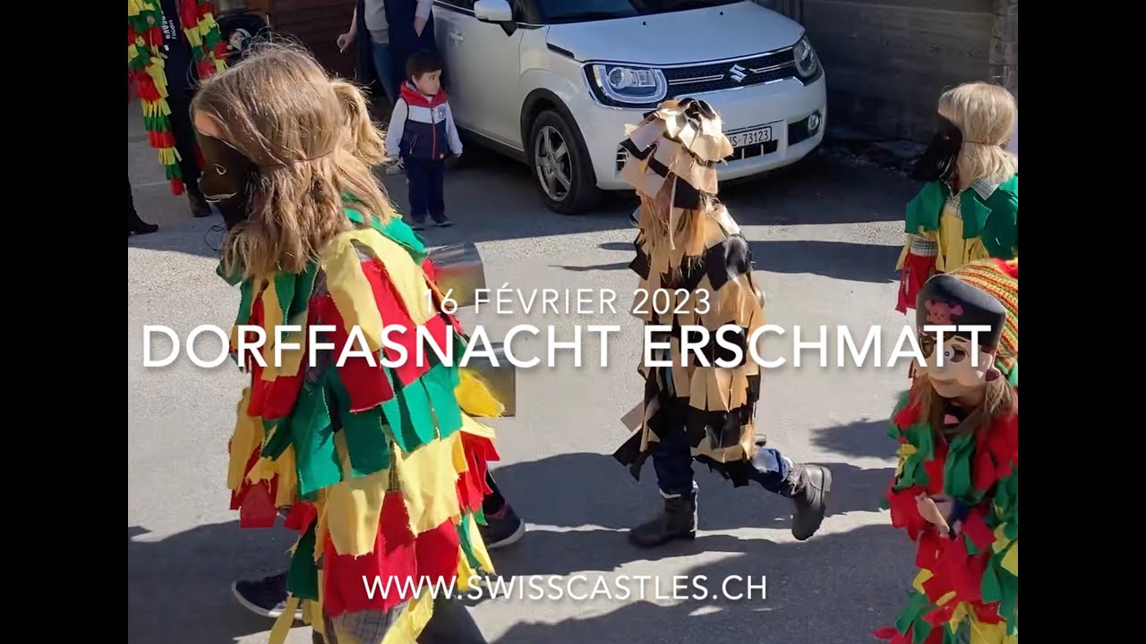 Dorf Fasnacht in Erschmatt (16.2.2023)  -  Carnaval à Erschmatt