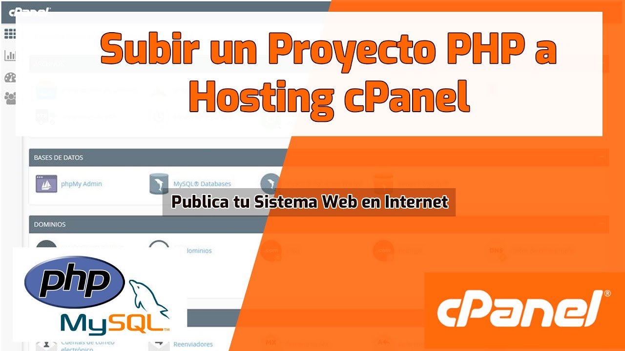 Como Subir un Proyecto Web a mi Hosting cPanel | Publicar Sistema Web en Internet
