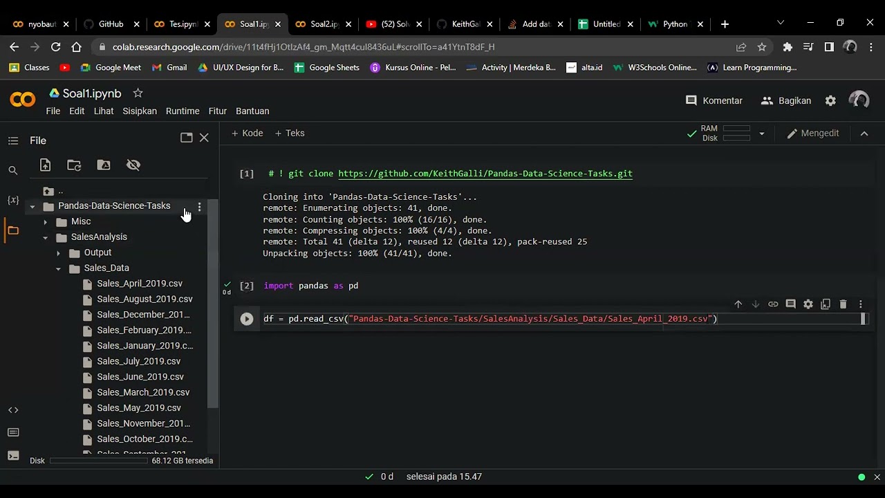 Tutorial Setup Data Soal 1 dan 2 Sistem Pakar