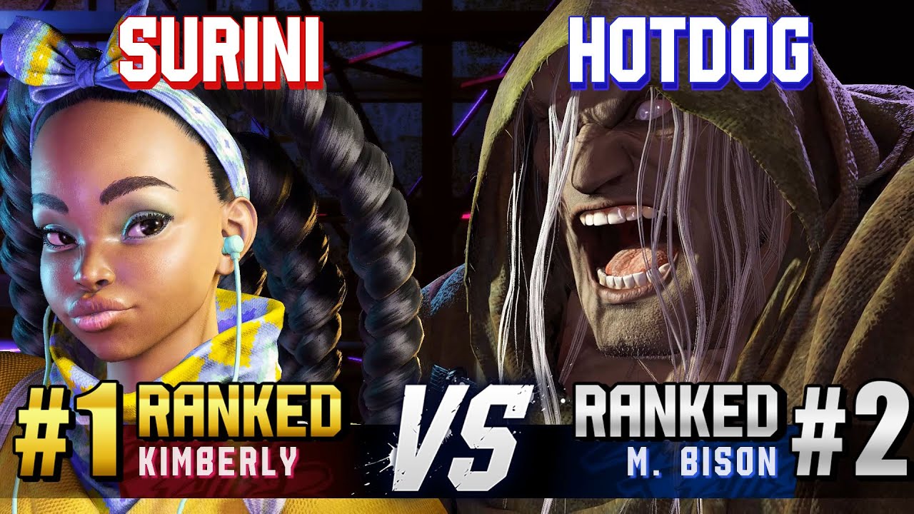 SF6 ▰ SURINI (#1 Ranked Kimberly) vs HOTDOG29 (#2 Ranked M.Bison) ▰ High Level Gameplay