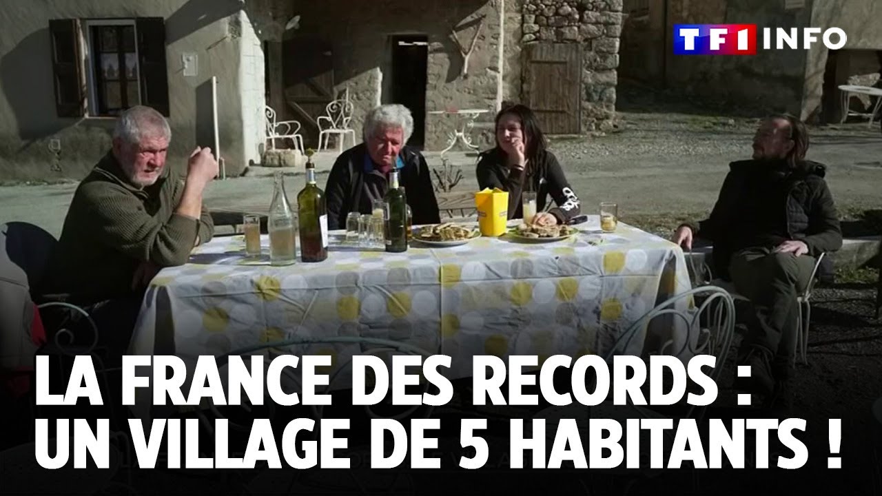 La France des records : le village aux cinq habitants｜TF1 INFO