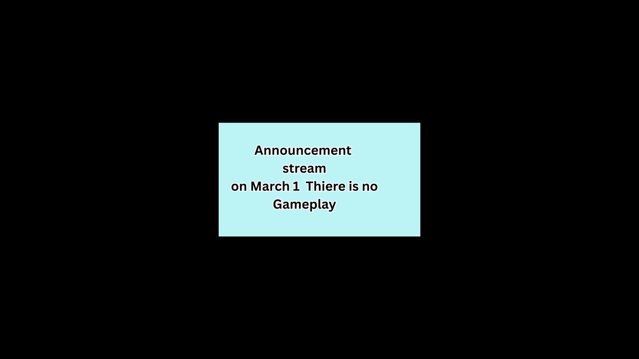 Live Announcement