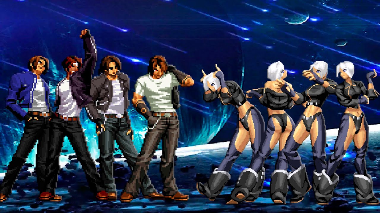[KOF MUGEN] Kyo Kusanagi Team vs Angel Team
