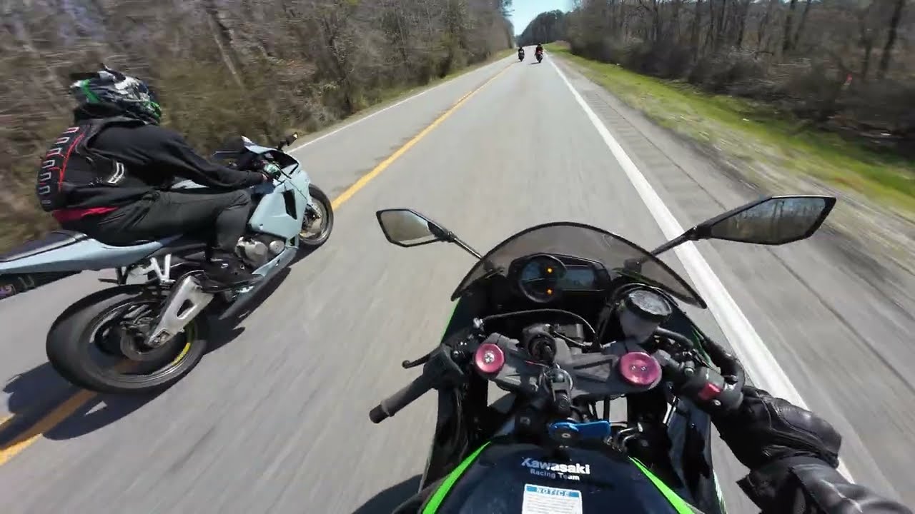 GSXR Showdown On The Back Roads!