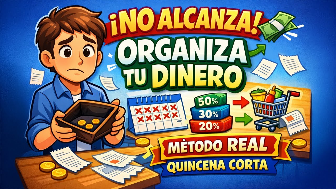CÓMO ORGANIZAR TU DINERO cuando NO ALCANZA 💸 MÉTODO REAL para QUINCENA CORTA y GASTOS ALTOS
